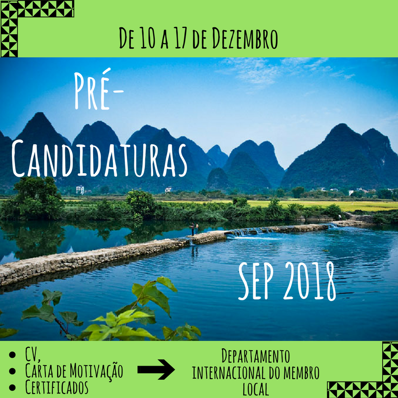 Candidaturas SEP 2018 – NEF/AAC